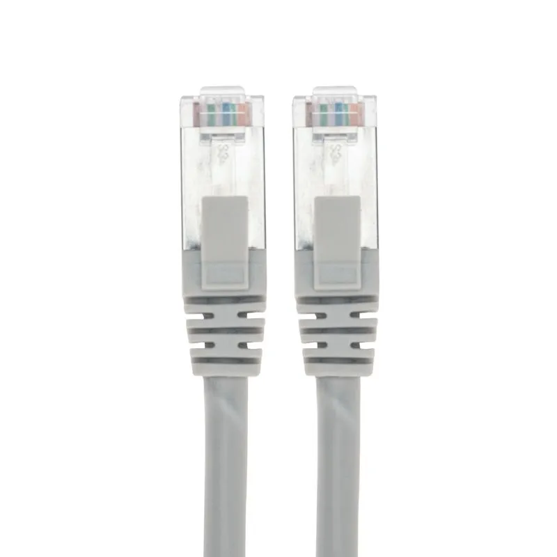 Патч-корд S/FTP, CAT 6A (10G), RJ45-RJ45, 28AWG, LSZH, серый, 0,5м REXANT - Фото 2