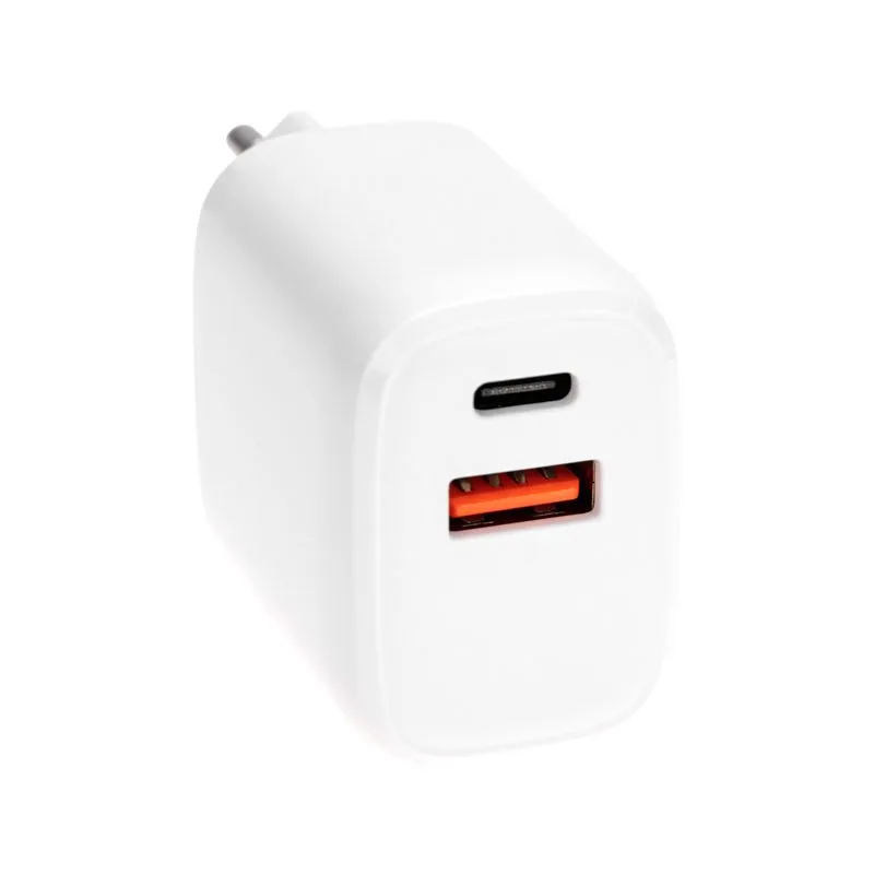 Сетевое зарядное устройство USB QC (20W) + Type C PD (20W), белое REXANT - Фото 4