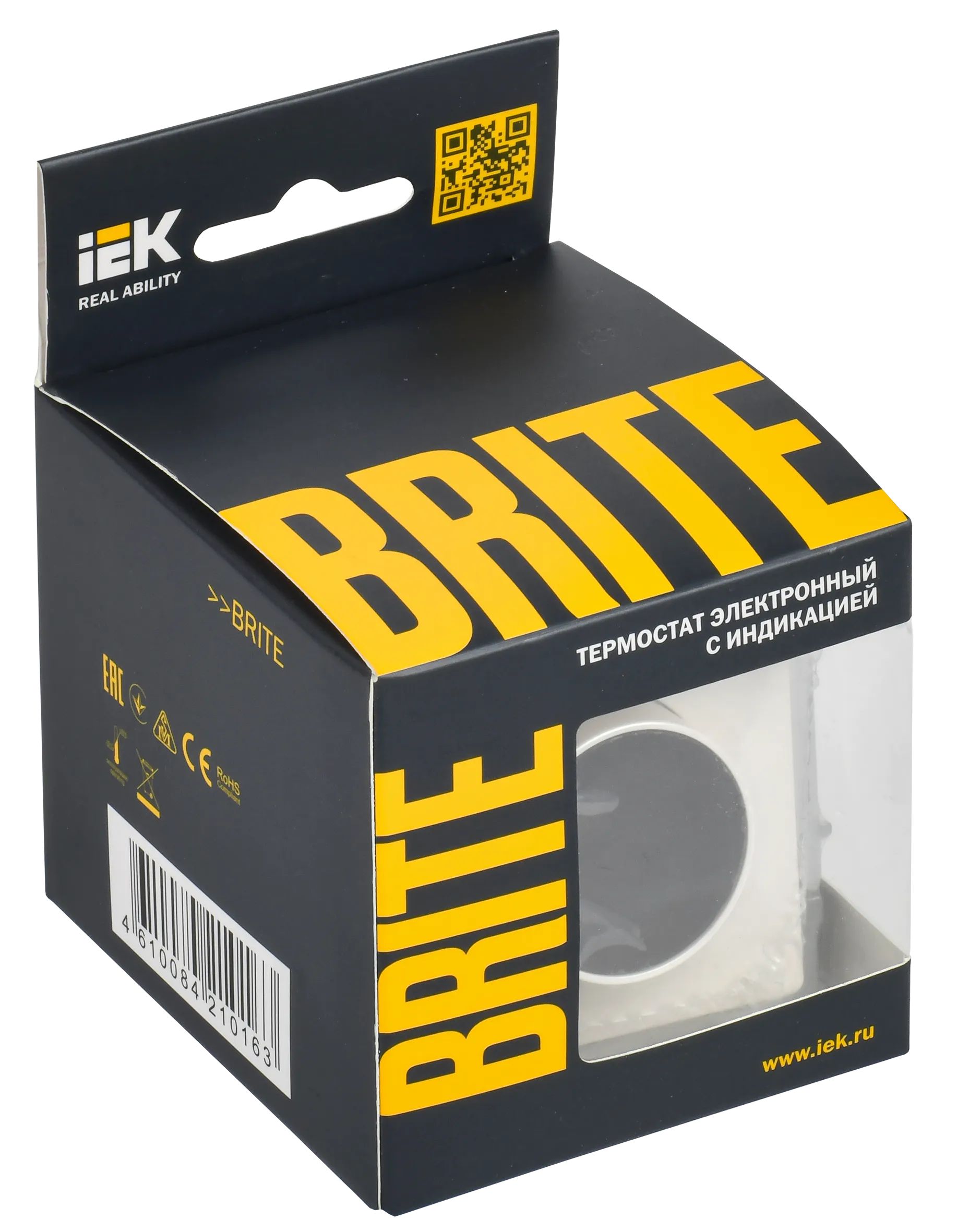BRITE Термостат электронный с индикацией ТС10-1-БрЖ жемчуг IEK - Фото 2