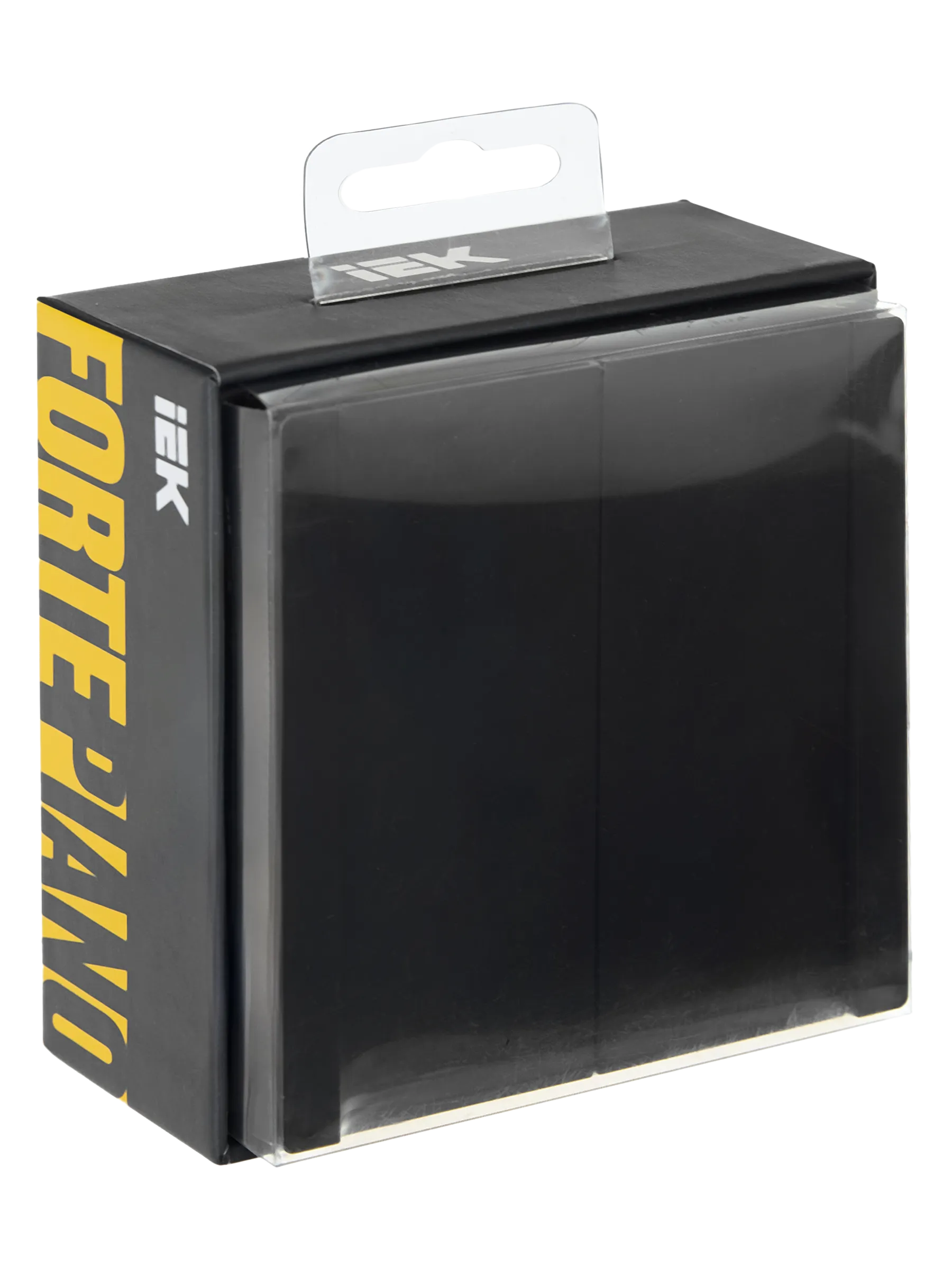 FORTE&PIANO Выключатель 2-клавишный 10А FP105 черный IEK - Фото 2