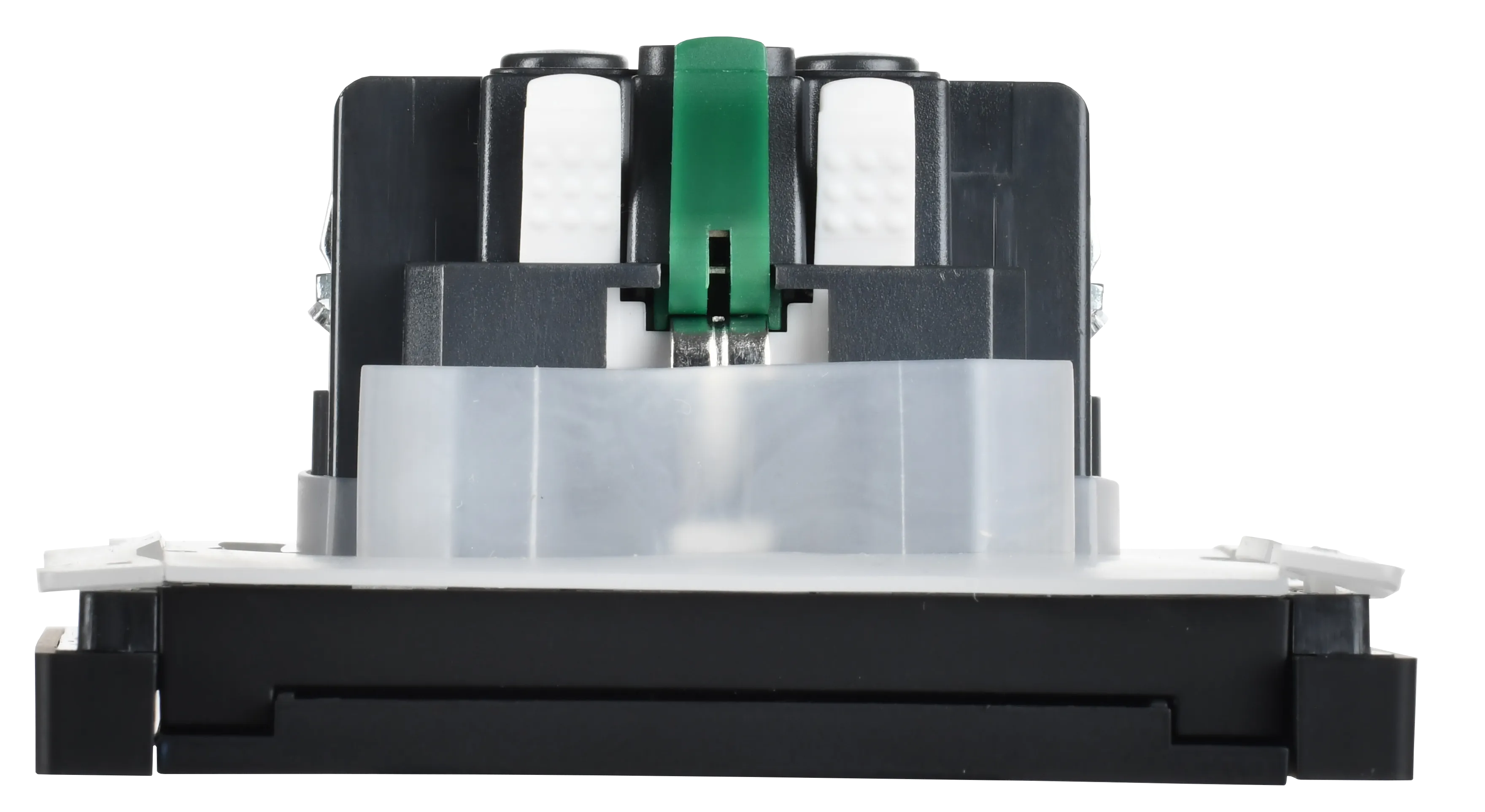 FORTE&PIANO Розетка 1-местная с заземлением с защитными шторками и крышкой безвинтовое крепление 16А IP44 FP119 черный IEK - Фото 5