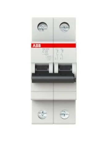 Автоматический выключатель SH202-C25, 2P, 25А, хар-ка C, 6kA