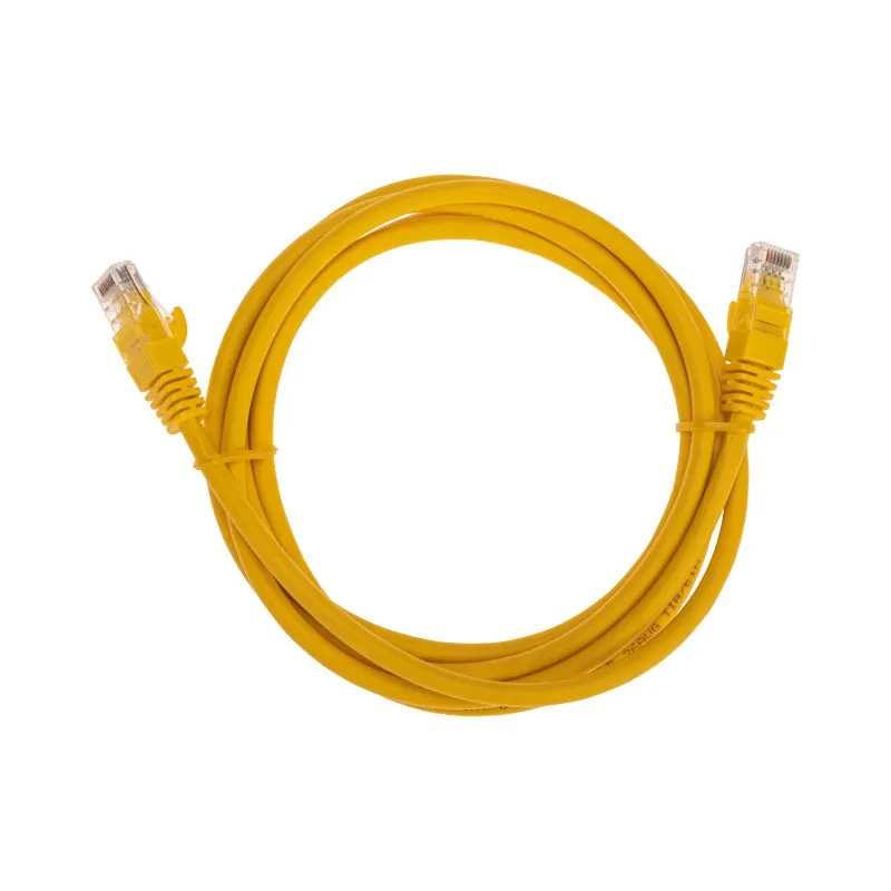 Патч-корд U/UTP, CAT 6, RJ45-RJ45, 26AWG, LSZH, желтый, 2м REXANT 02-0295-2