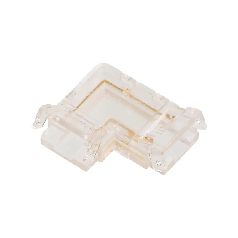 Коннектор WOLTA WLS-3PIN-CCT-COB-10MM-L угловой для ленты COB CCT шириной 10мм. Цена за 1 шт., мин. кратность 3 шт. WLS-3PIN-CCT-COB-10MM-L