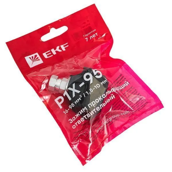 Зажим прокалывающий ответвительный P1X-95 16-95 мм2 / 1,5-10 мм2 инд. упак. EKF - Фото 5