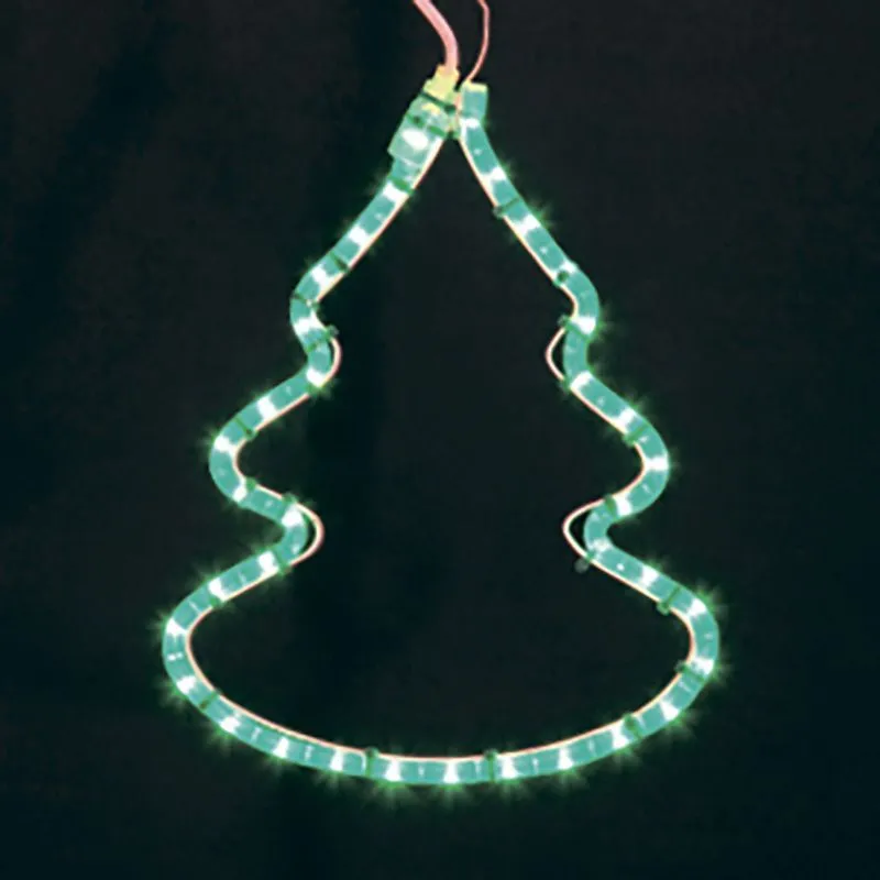 Фигура "Елочка" цвет зеленый, размер 33*25 см  NEON-NIGHT 501-216