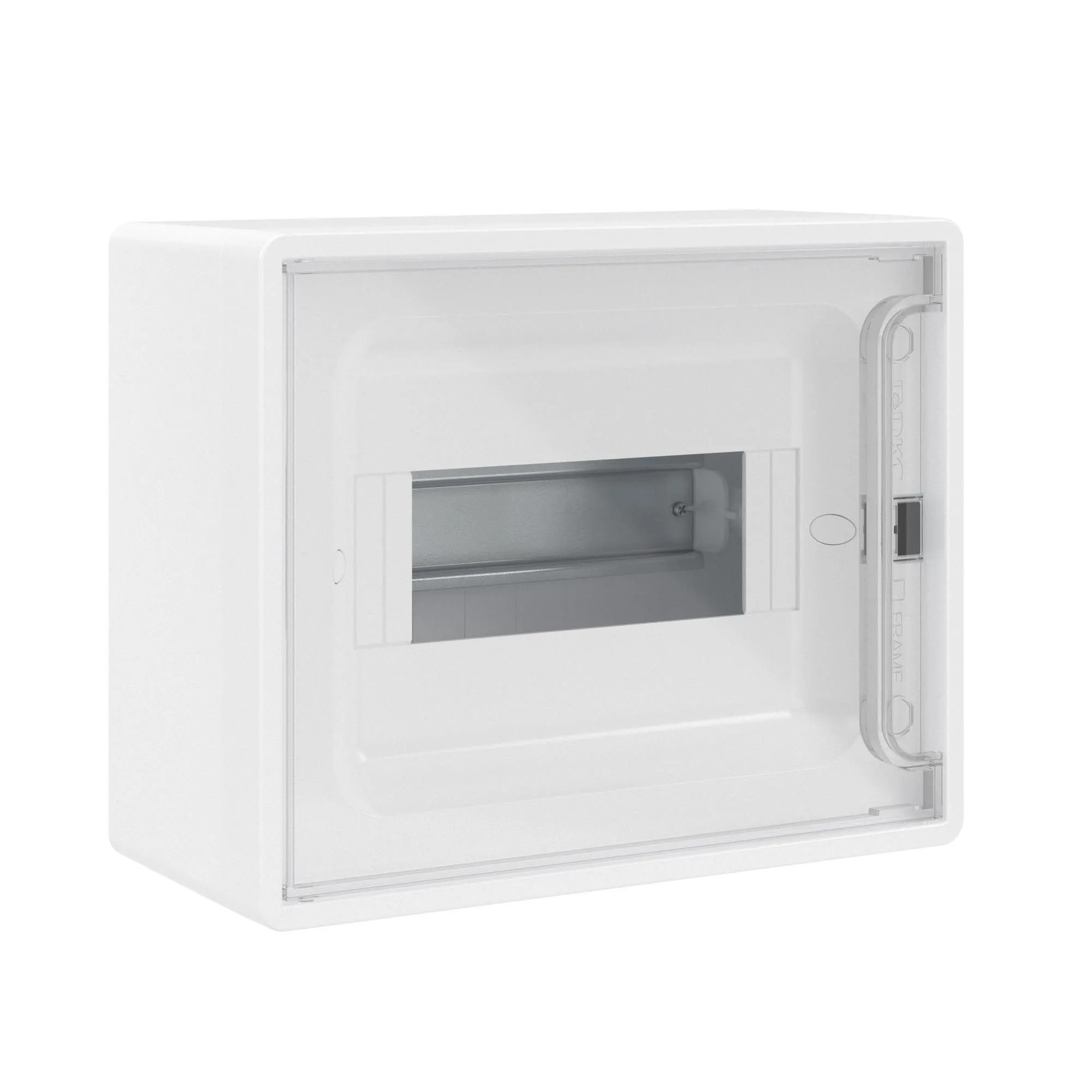 Щиток 8 мод настенный Фрейм (FRAME), белый  , с 2 шинами PEN  на 6 и 8 отв. F08W1WT