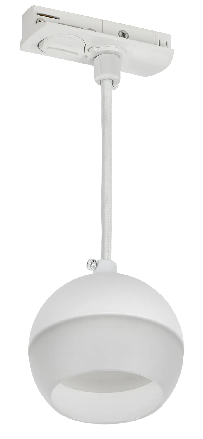 LIGHTING Светильник 4119 декоративный трековый подвесной под лампу GX53 белый IEK LT-UCB0-4119-GX53-1-K01