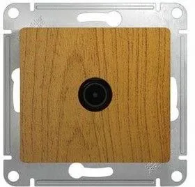 Розетка телевизионная оконечная TV 1-м СП Glossa 1дБ механизм дерево дуб SE GSL000591