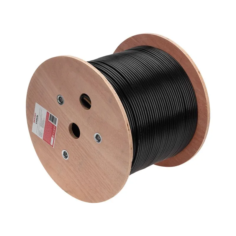 Кабель витая пара U/UTP, CAT 6, PE, 4PR, 23AWG, OUTDOOR, SOLID, черный, 305м REXANT - Фото 2