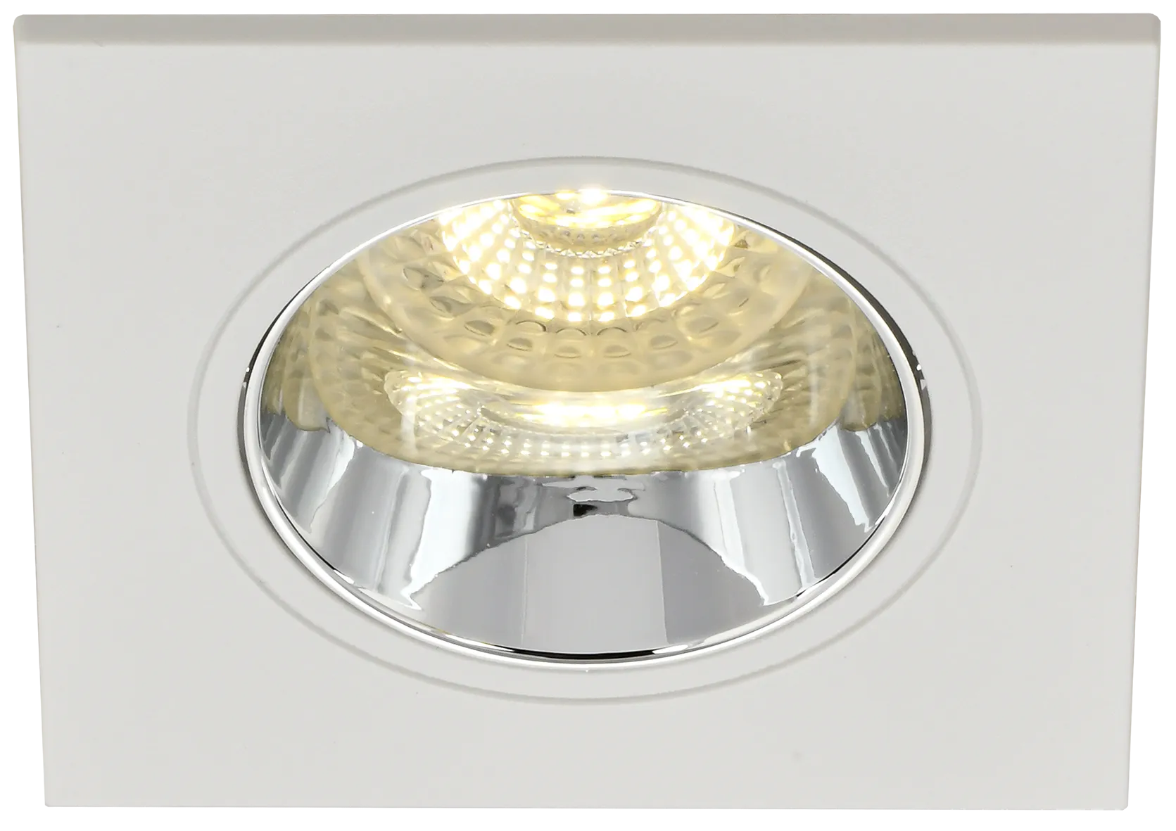 LIGHTING Светильник 4107 встраиваемый поворотный под лампу GU10 белый/хром пластик IEK - Фото 4