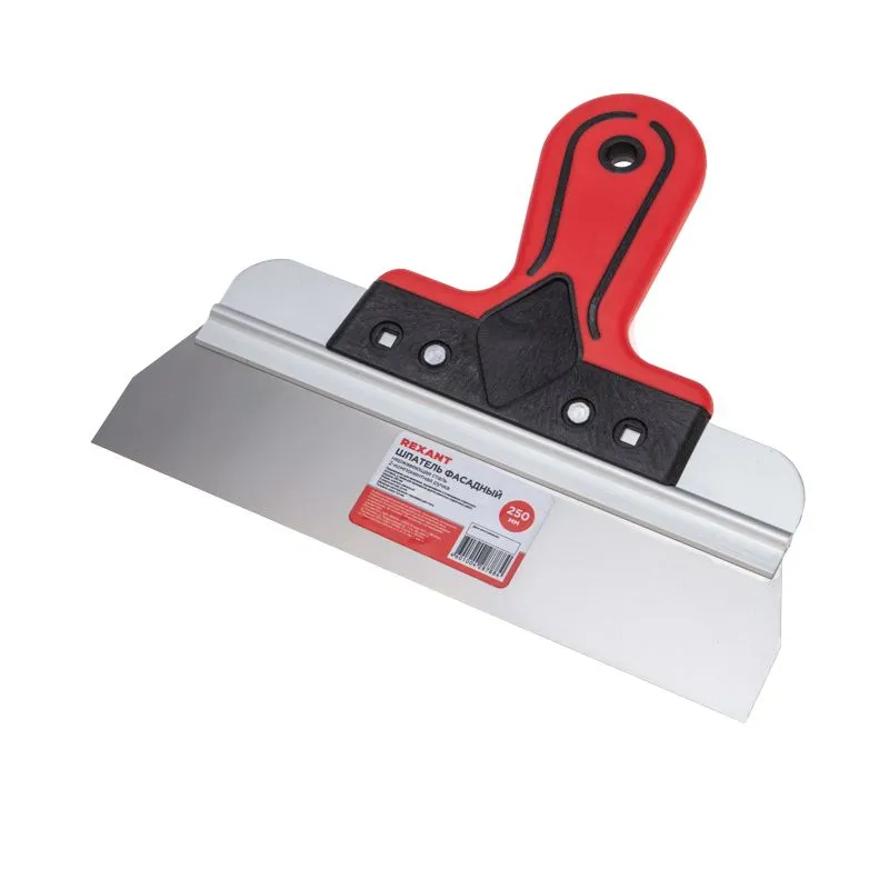 Шпатель фасадный, нержавеющая сталь, 250мм, 2-компонентная ручка REXANT