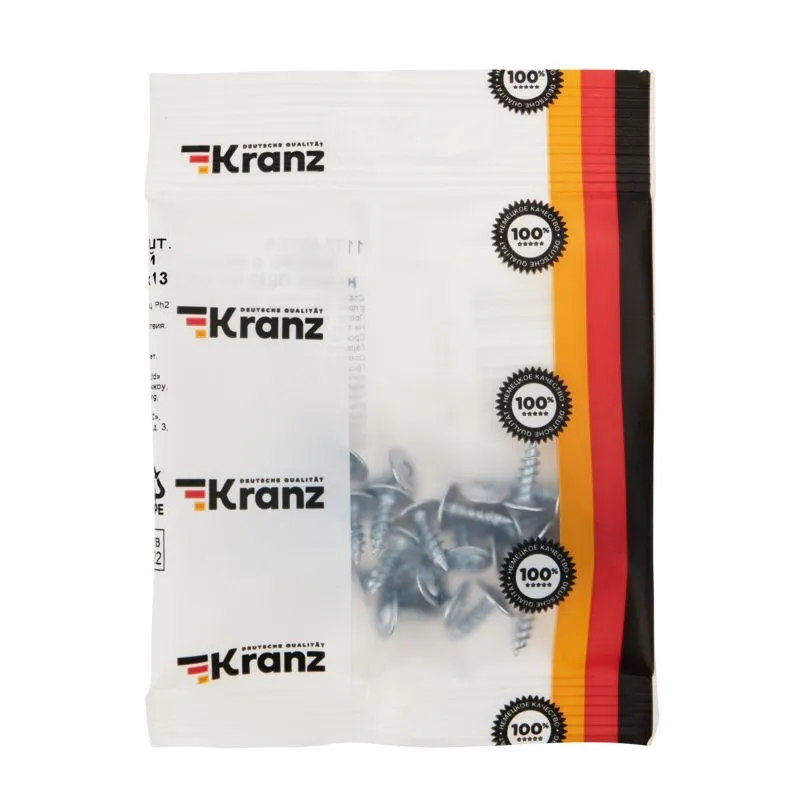 Саморез с прессшайбой KRANZ ПШС острый 4.2х13, пакет (25шт.) - Фото 3