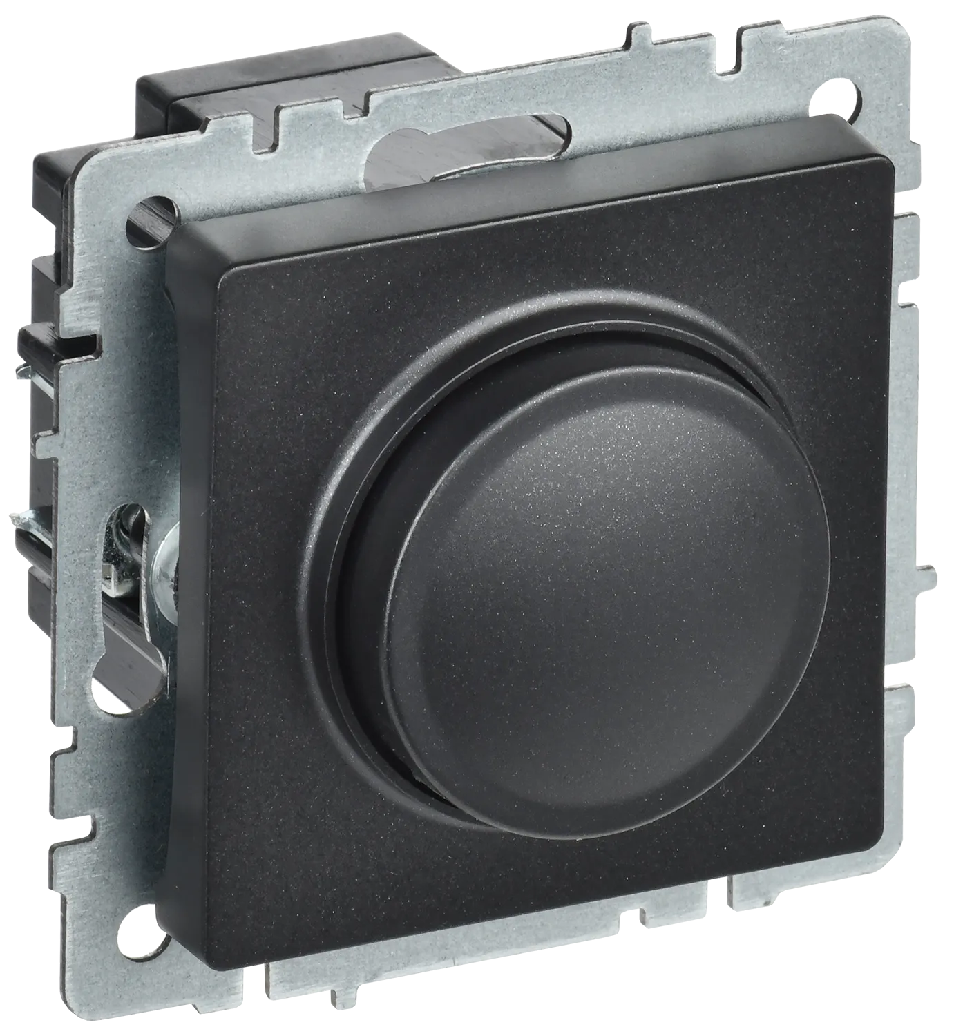 BRITE Светорегулятор поворотно-нажимной 600Вт СС10-1-0-БрЧ черный IEK BR-D20-0600-K02