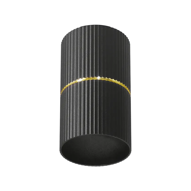 Накладной светильник WOLTA WSL-GU10/18BG NIMB под лампу GU10 Чёрный/золото  D55x110 WSL-GU10/18BG