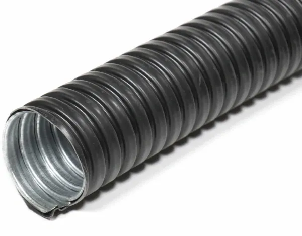 Металлорукав в ПВХ-изоляции Р3-ЦП нг LS 15  (50м/уп) черный ГОФРОМАТИК (ЗЭТАРУС)