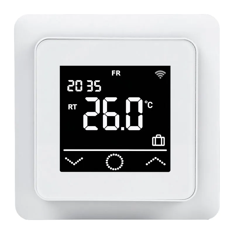 Терморегулятор цифровой ClimaHome W сенсорный, программируемый, с Wi-Fi, белый REXANT 51-0572