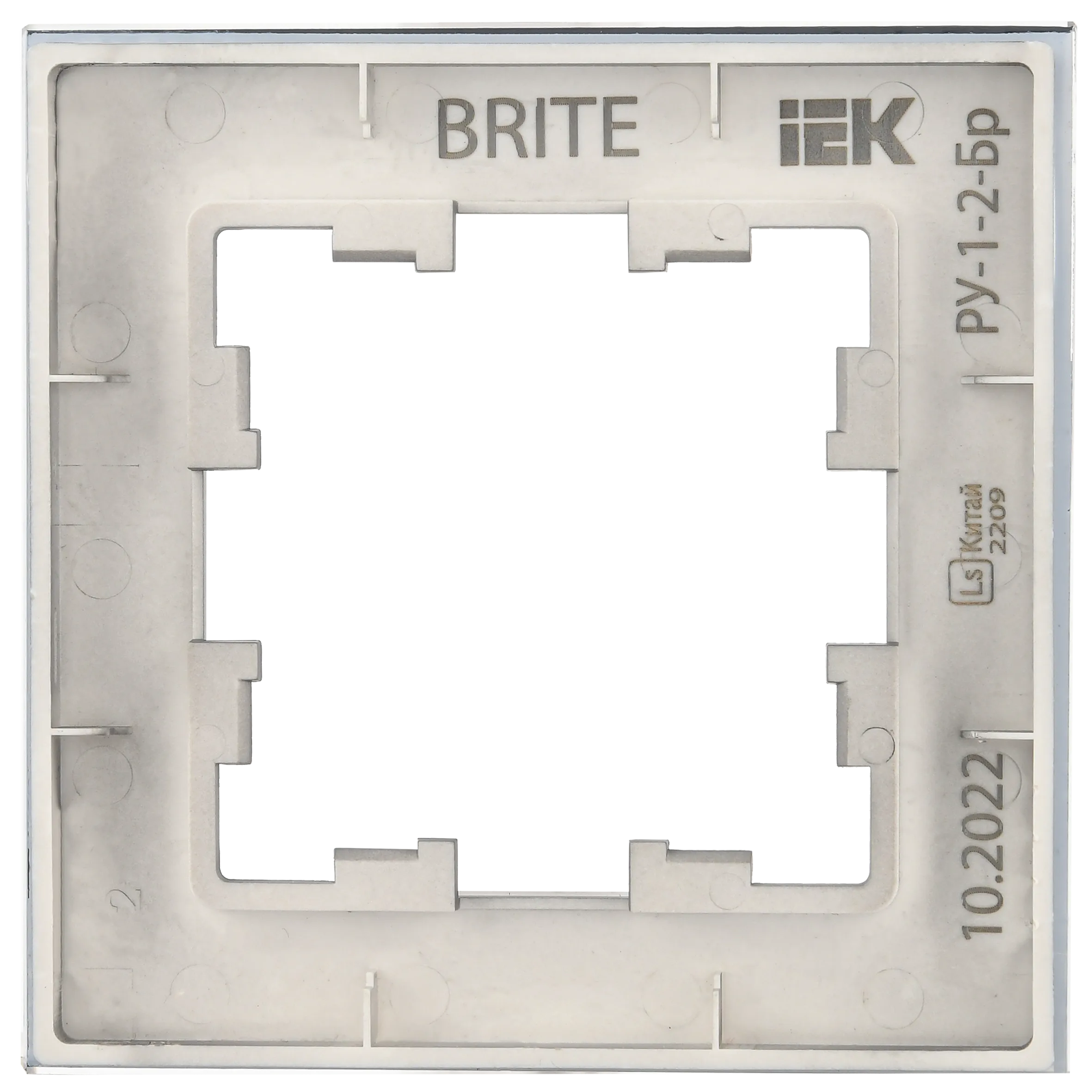 BRITE Рамка 1-местная РУ-1-2-Бр стекло маренго матовый IEK - Фото 5