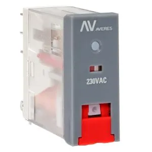 Реле промежуточное с кнопкой и мех. индикацией RPAt 22/2 8A 230В AC EKF 