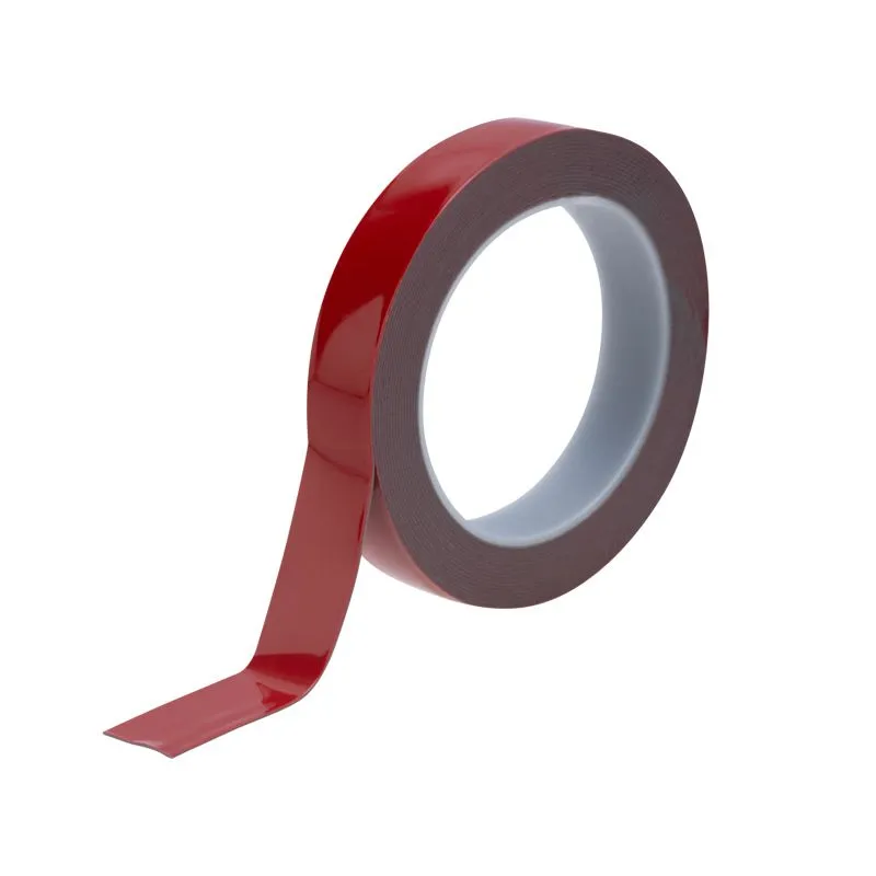 Двухсторонний скотч REXANT, серый, на HBA акриловой основе, 20 мм, ролик 5 м