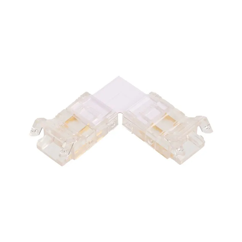 Коннектор WOLTA WLS-2PIN-8MM-MONO-L угловой для одноцветной SMD ленты шириной 8мм. Цена за 1 шт., мин. кратность 3 шт.