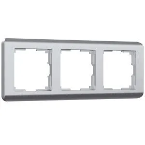 Рамка на 3 поста Stream (серебряный) Werkel W0032106