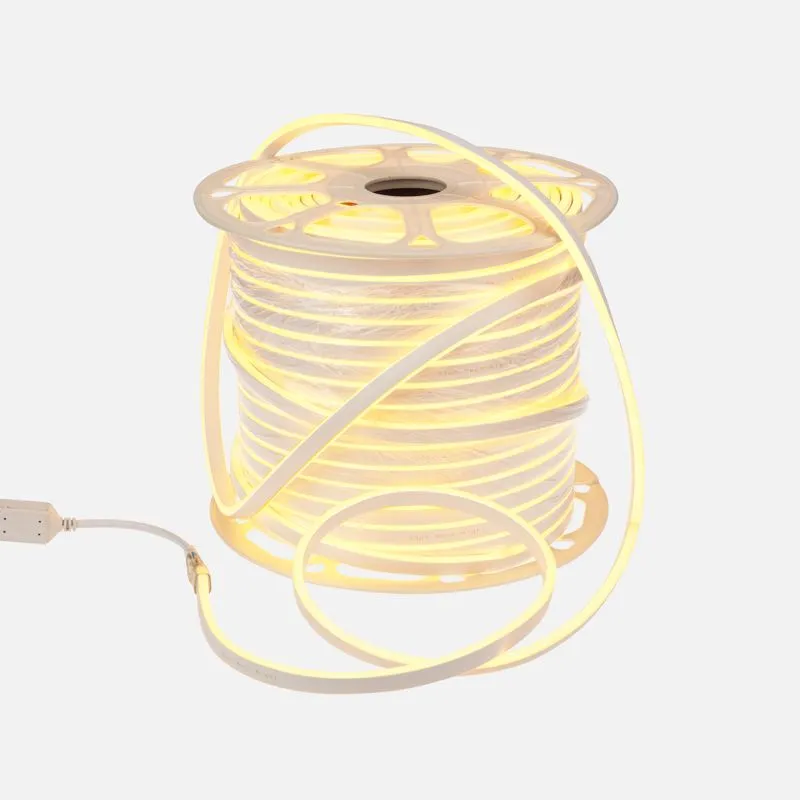 Гибкий неон SMD 8х16 мм, двухсторонний, желтый, 120 LED/м, бухта 100 м (с комплектом подключения)