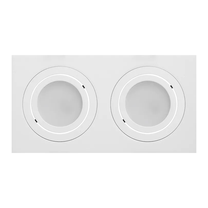 Встраиваемый cветильник WOLTA WDL-GU5.3/01W-02 IP20 под лампу GU5.3 двойной Белый ALTO 175x92x22 1/50 - Фото 4