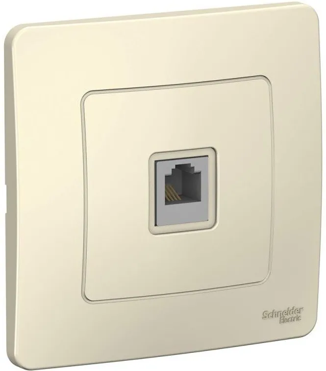 Розетка телефонная 1-м СП Blanca RJ11 молочн. SE BLNIS011002