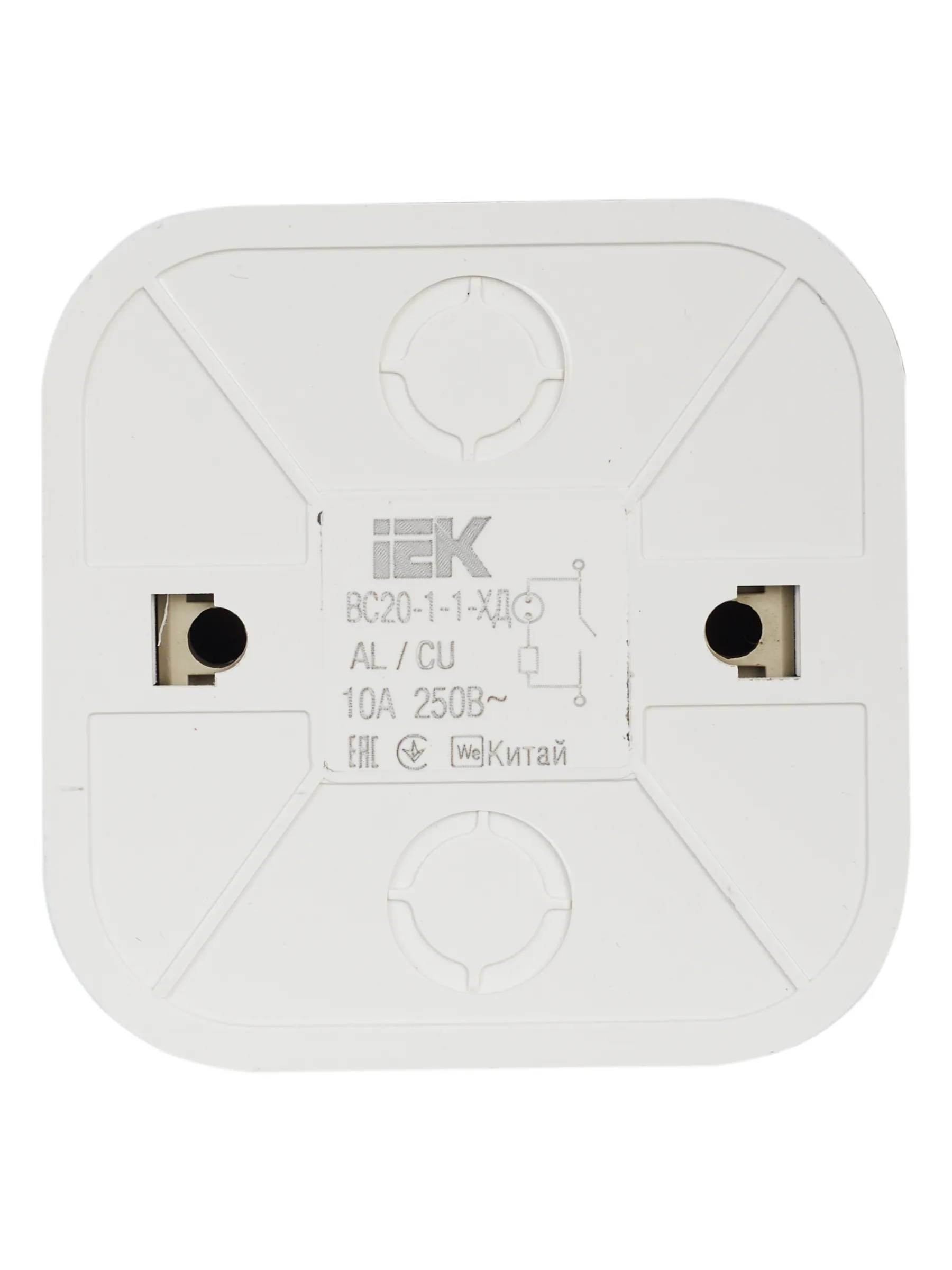 GLORY Выключатель 1-клавишный для открытой установки с индикацией ВС20-1-1-ХД дуб IEK - Фото 4