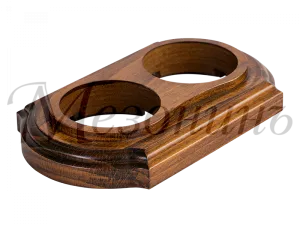 Рамка  двухместная "Элегант" , цвет - темный дуб, ТМ "МезонинЪ" GE70722-26 GE70722-26