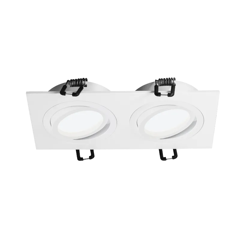 Встраиваемый cветильник WOLTA WDL-GU5.3/01W-02 IP20 под лампу GU5.3 двойной Белый ALTO 175x92x22 1/50 - Фото 3