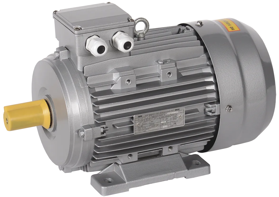 Электродвигатель асинхронный трехфазный АИС 100LB4 380В 3кВт 1500об/мин 1081 DRIVE IEK