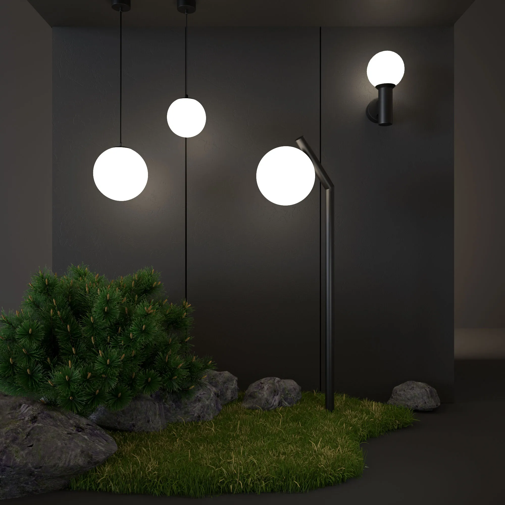 Светильник садово-парковый Sfera F 35158/F черный Elektrostandard - Фото 3