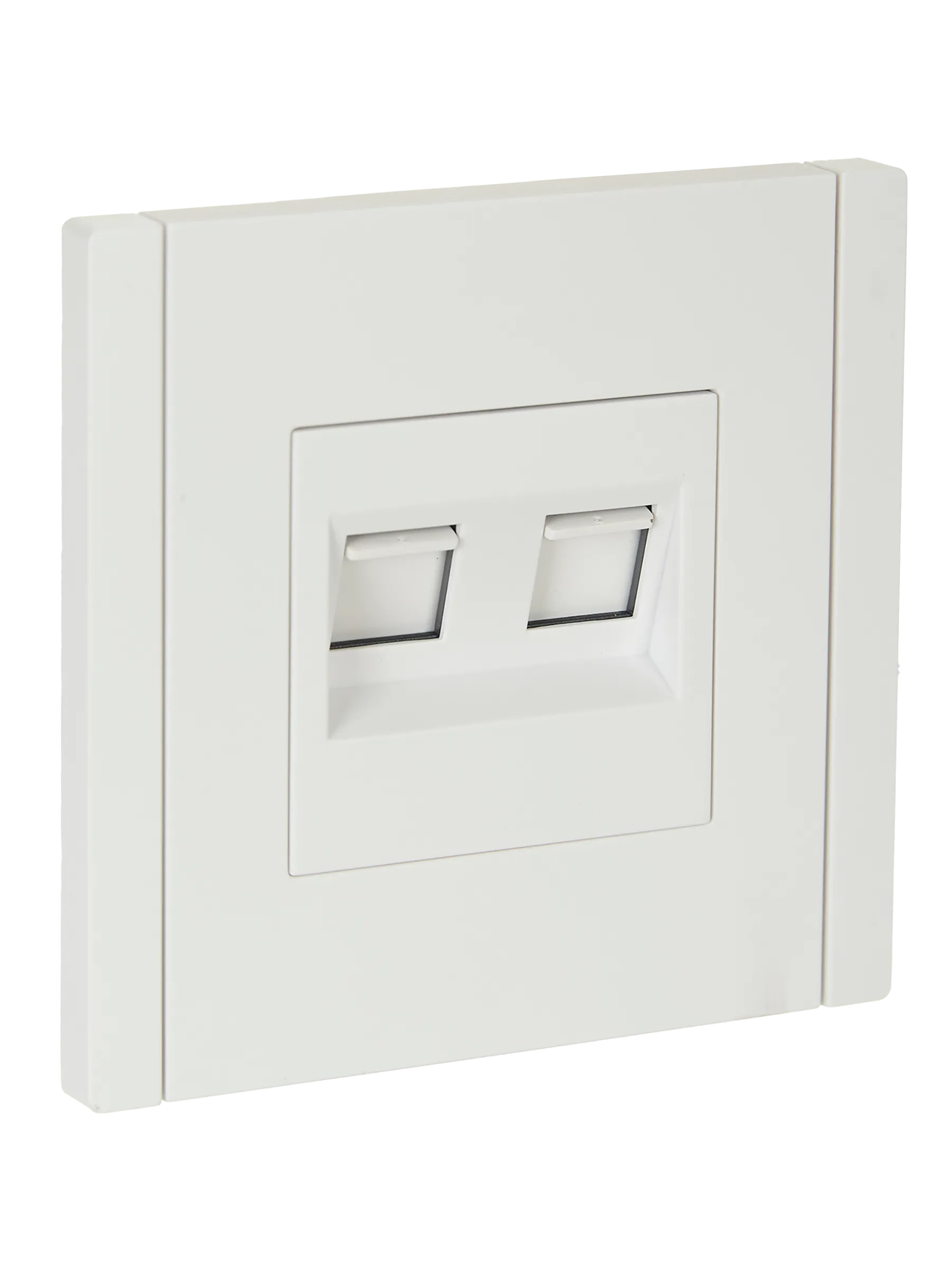 FORTE&PIANO Розетка компьютерная двойная RJ45 кат.5E FP233 белый IEK FP-K20-1-K01