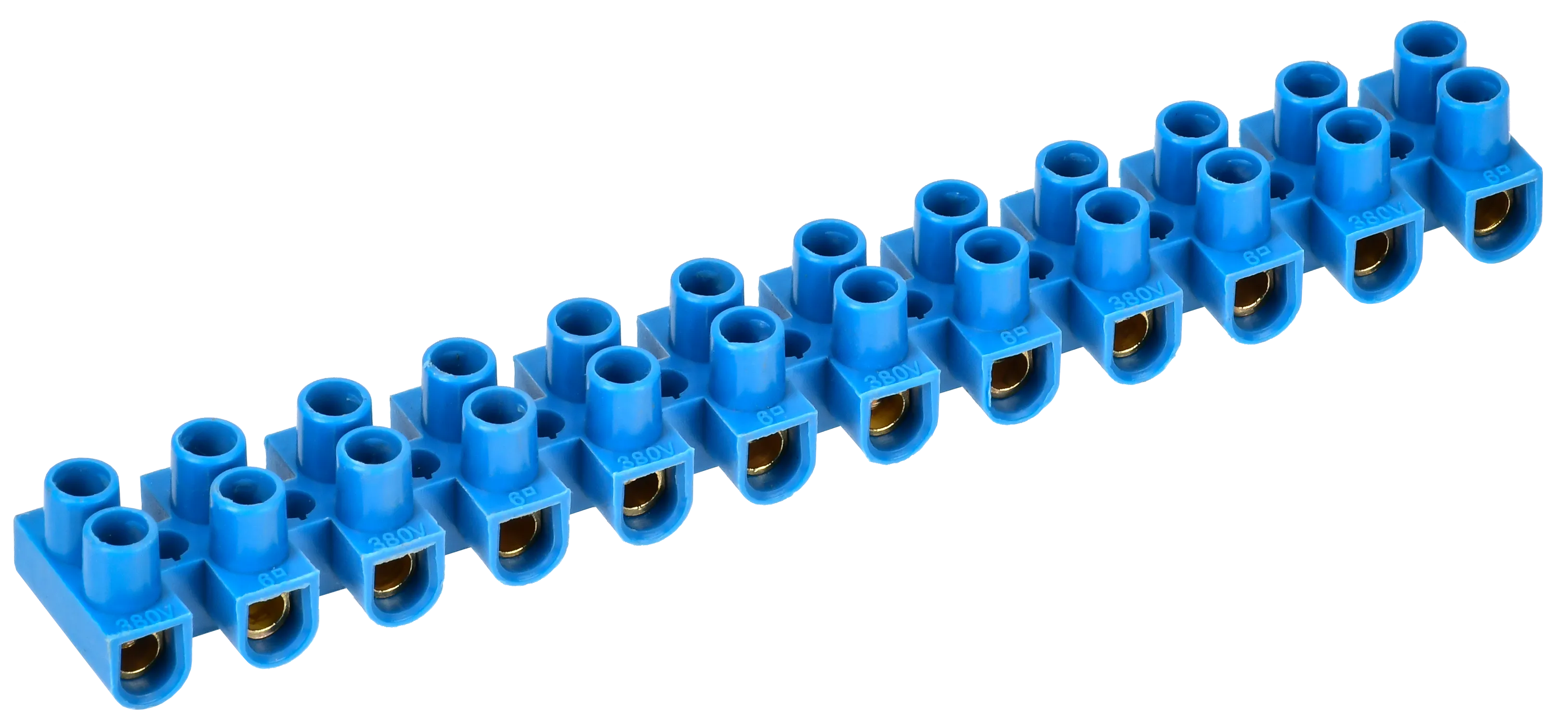 Зажим контактный винтовой ЗВИ-5 н/г 1,5-4,0мм2 12пар синий IEK