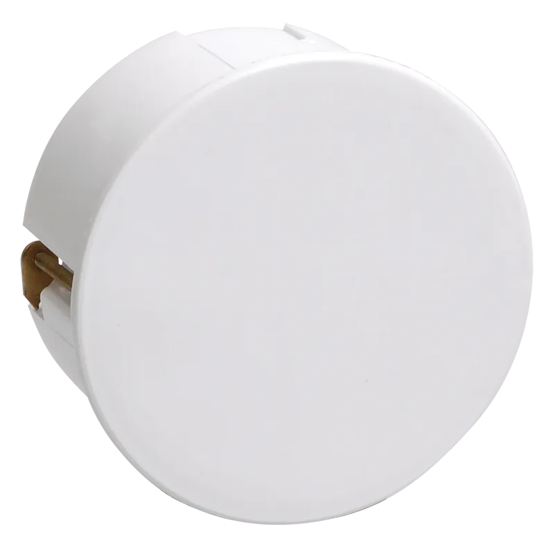 Коробка распаячная КМ41024 для полых стен безгалогенная (HF) D=80х40мм с металлическими лапками с крышкой IEK UKG01-080-040-000-M