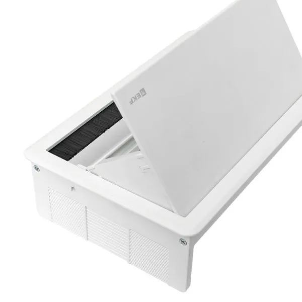 Встраиваемый настольный розеточный блок выдвижной, 8 модулей, белый, C-Line - Фото 10