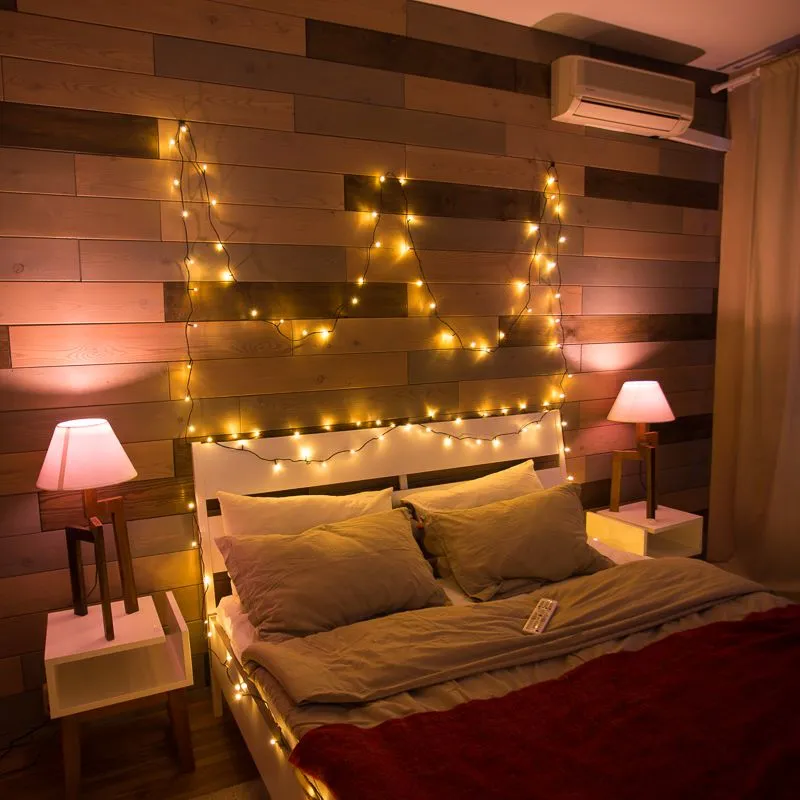 Гирлянда Твинкл Лайт 6 м, темно-зеленый ПВХ, 40 LED, цвет ТЕПЛЫЙ БЕЛЫЙ - Фото 3