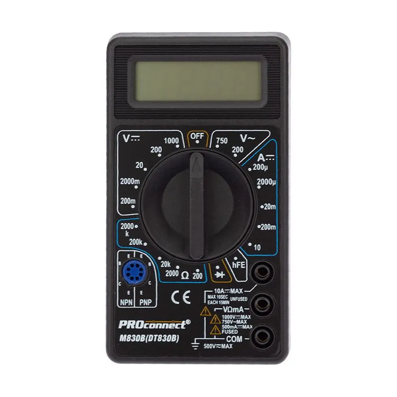 Портативный мультиметр M830B (DT830B) PROconnect - Фото 3