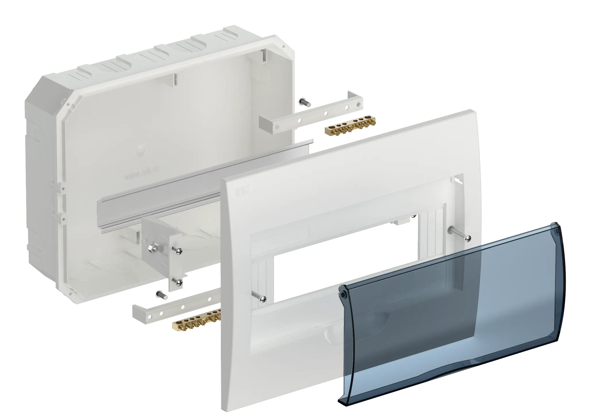 KREPTA 3 Корпус пластиковый ЩРВ-П-12 IP41 белый IEK - Фото 3