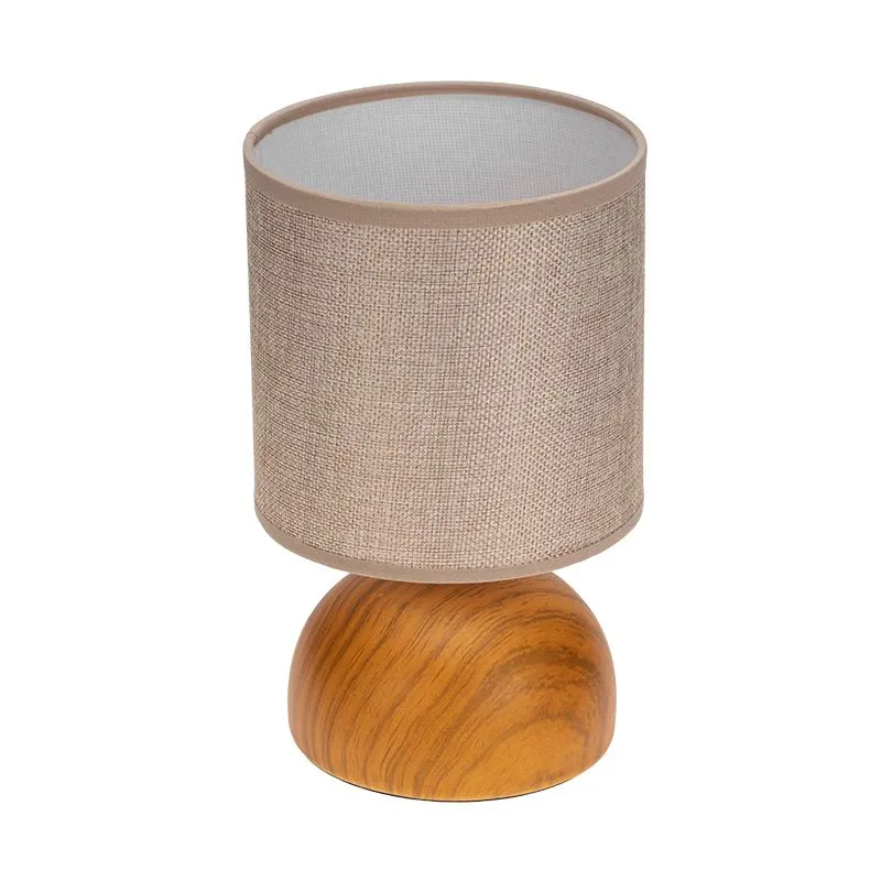 Светильник декоративный настольный Форте, основание под дерево, бежевый абажур, цоколь Е27, 60Вт REXANT