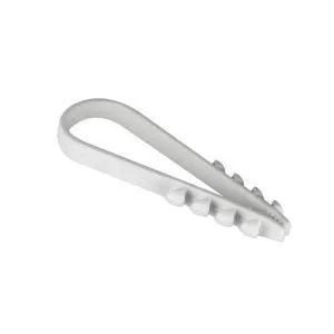 Дюбель-хомут для круглого кабеля (11-18мм) белый (100шт.) EKF PROxima plc-ncc-11x18w