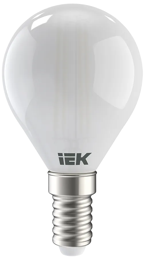 Лампа светодиодная G45 шар матовая 7Вт 230В 3000К E14 серия 360° IEK