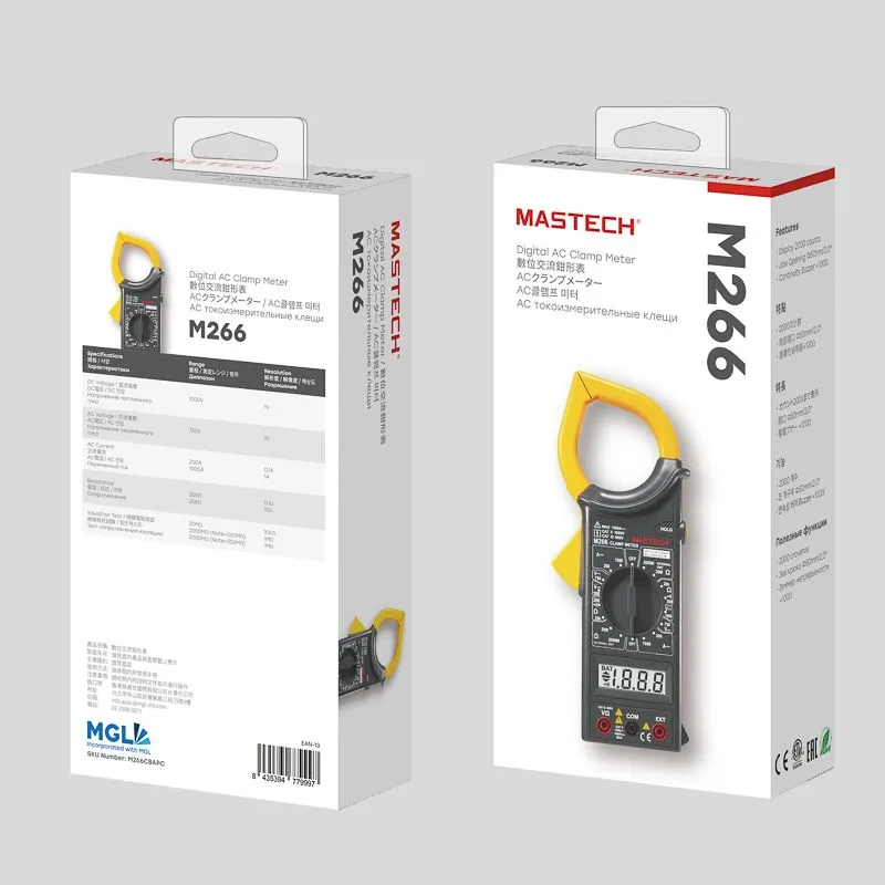 Токовые клещи M266 MASTECH - Фото 3