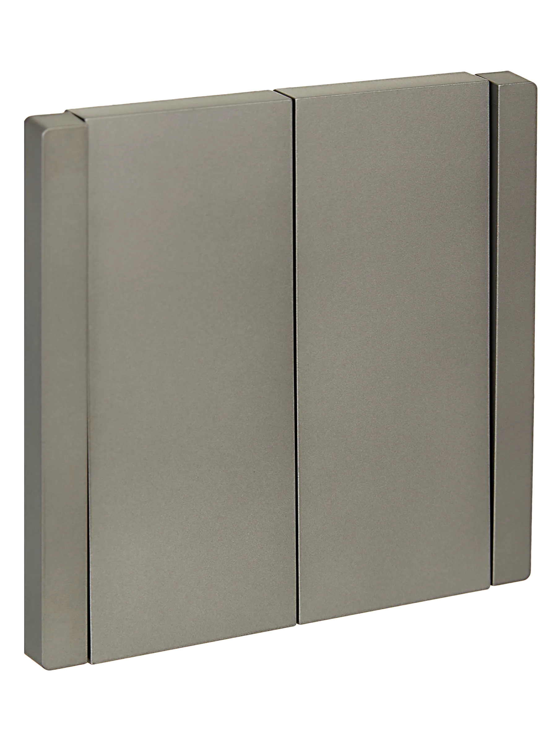 FORTE&PIANO Выключатель 2-клавишный проходной 10А FP507 сталь IEK FP-V22-0-10-1-K46