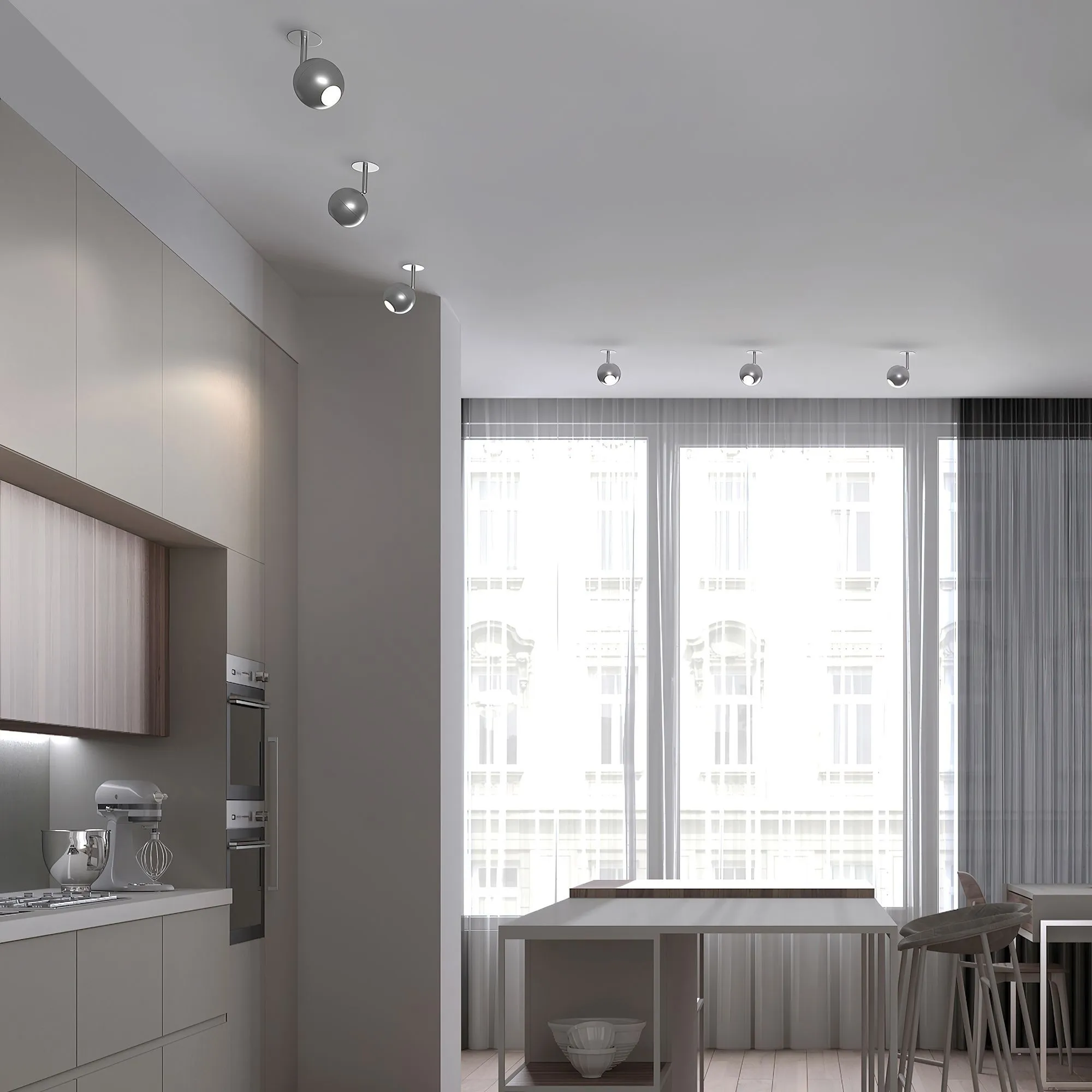 Светильник светодиодный встраиваемый серебро 9926 LED Elektrostandard - Фото 2