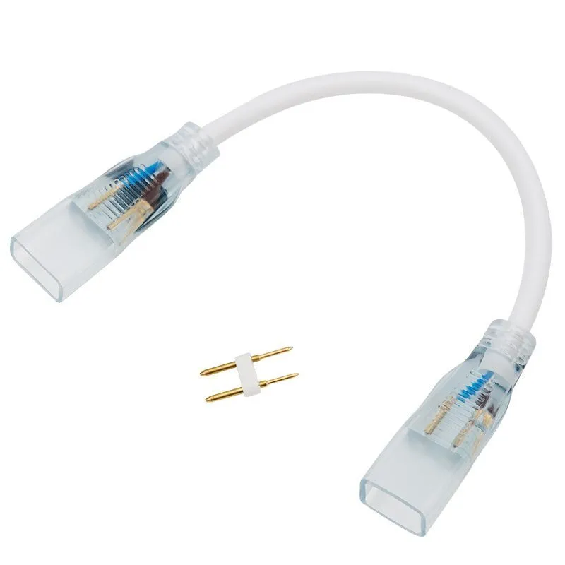 Коннектор для двухстороннего гибкого неона 8х16 мм, провод каучук, длина 20 см NEON-NIGHT 134-006