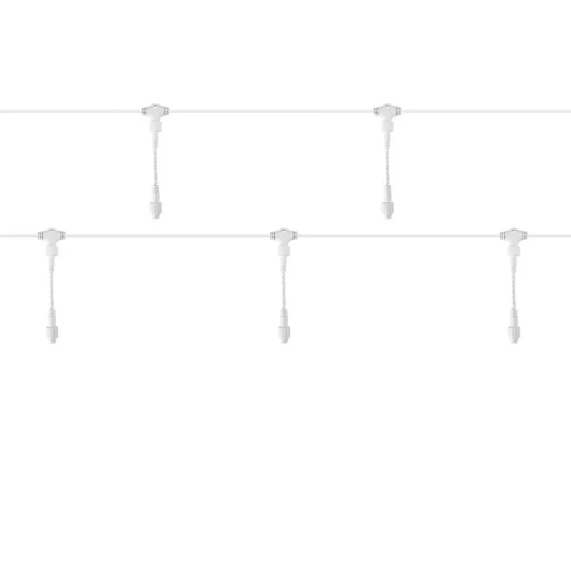 Разветвитель - шина для уличных гирлянд Professional (1 вход, 5 выходов), расстояние 50 см, белый ПВ 315-408