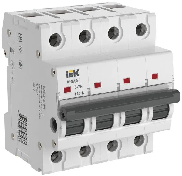 ARMAT Выключатель-разъединитель SWN 4P 125А IEK AR-SWN-4-125